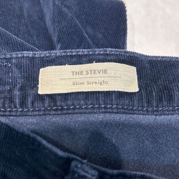 Adriano Goldschmied AG The Stevie Slim Straight Corduroy Pants Sz 26R Black - Picture 7 of 12